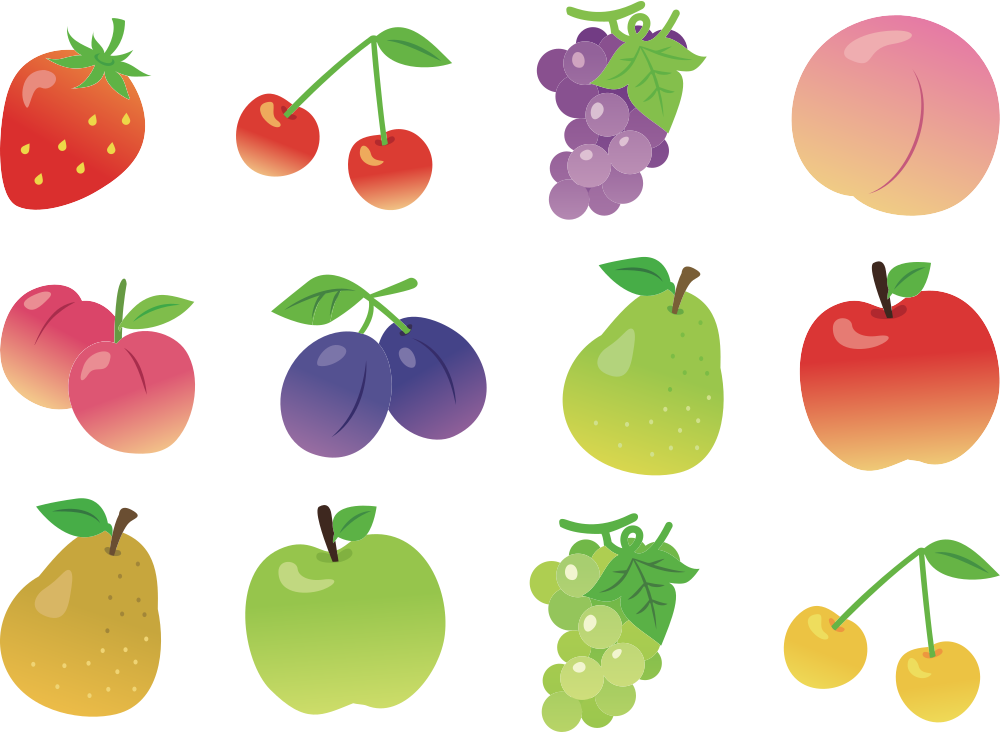 OnlineLabels Clip Art - Fruits. 